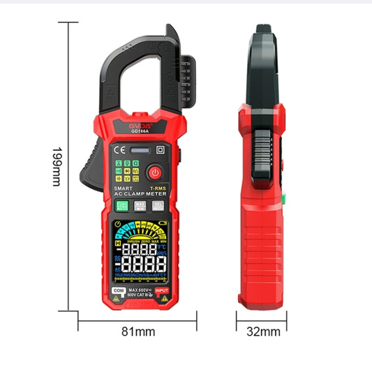 GVDA GD166B Digital Clamp Multimeter Supports DC by GVDA