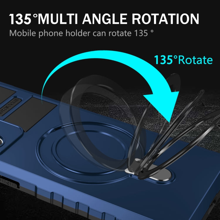 For Samsung Galaxy Note20 Ultra MagSafe Magnetic Holder Phone Case(Blue) by buy2fix