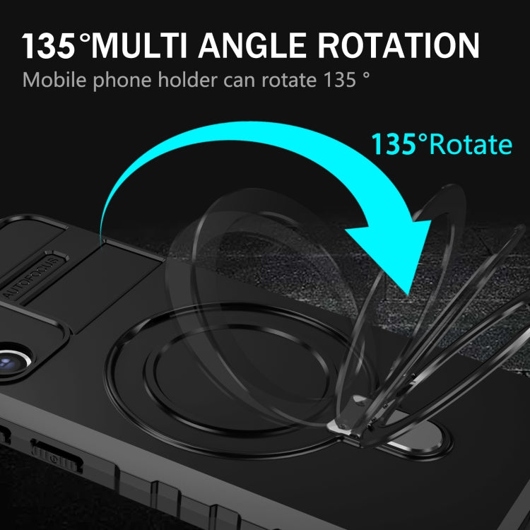 For Samsung Galaxy S21 FE 5G MagSafe Magnetic Holder Phone Case(Black) by buy2fix