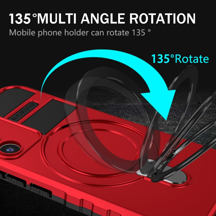 For Samsung Galaxy S22 5G MagSafe Magnetic Holder Phone Case(Red) by buy2fix