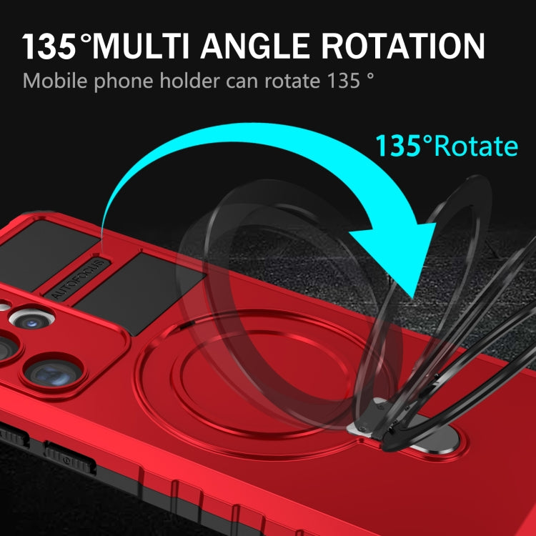 For Samsung Galaxy S23 Ultra 5G MagSafe Magnetic Holder Phone Case(Red) by buy2fix