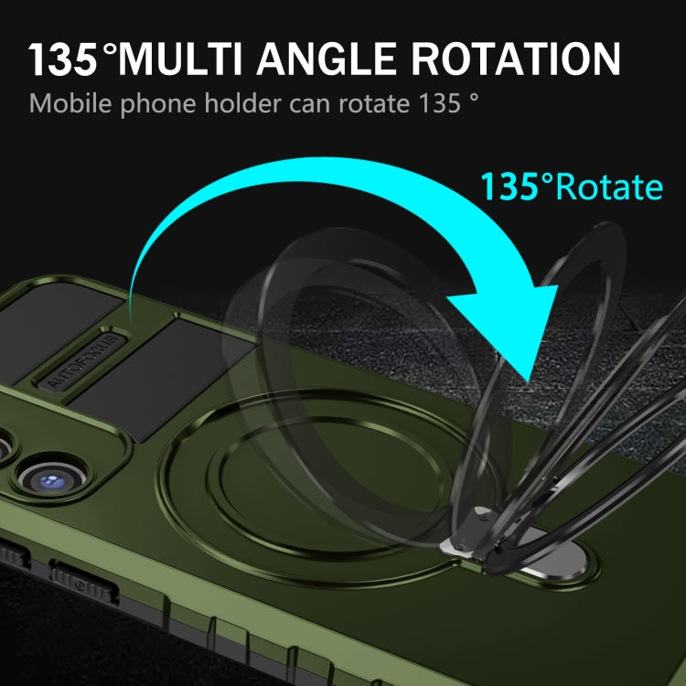 For Samsung Galaxy S23 5G MagSafe Magnetic Holder Phone Case(Green) by buy2fix