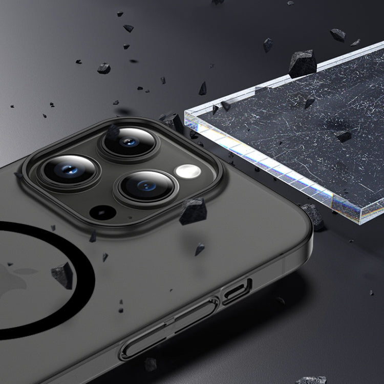 For iPhone 14 High Transparency MagSafe Ice Fog Phone Case(Translucent White) by buy2fix