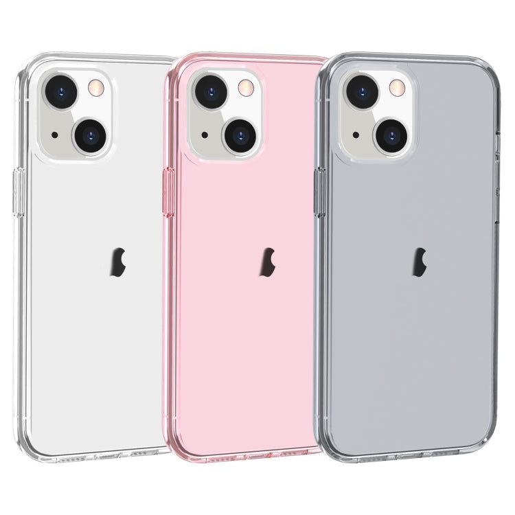 For iPhone 15 Shockproof Terminator Transparent Phone Case(Pink) by buy2fix