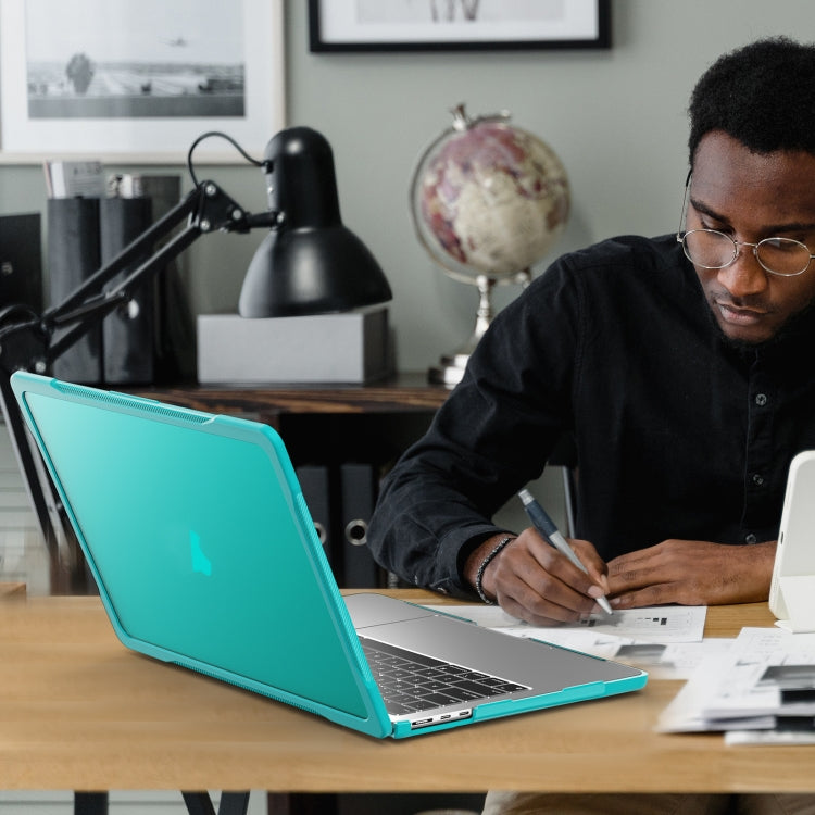 For MacBook Air 13.6 inch A2681 2022 / M3 2024 A3113 / M4 2025 A3240 Translucent Laptop Protective Case(Light Blue) by buy2fix