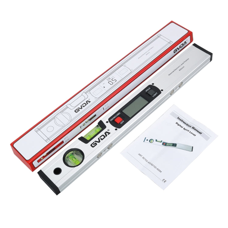GVDA GD-H400M Digital Level 360 Measure Protractor Level Ruler(Red) by GVDA