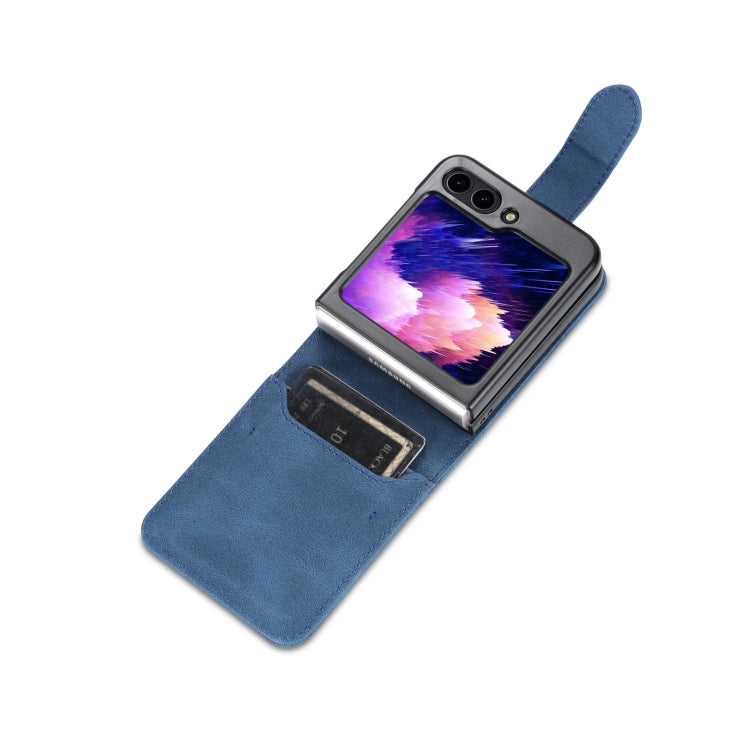 For Samsung Galaxy Z Flip5 AZNS Dream II Skin Feel PU+TPU Horizontal Flip PU Phone Case(Blue) by AZNS