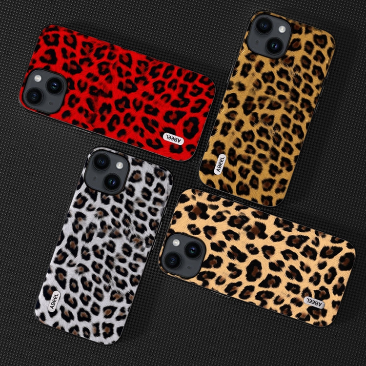 For iPhone 15 Plus ABEEL Black Edge Leopard Phone Case(Leopard Print) by buy2fix