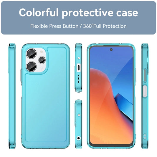 For Xiaomi Redmi 12 Candy Series TPU Phone Case(Transparent Blue) by buy2fix