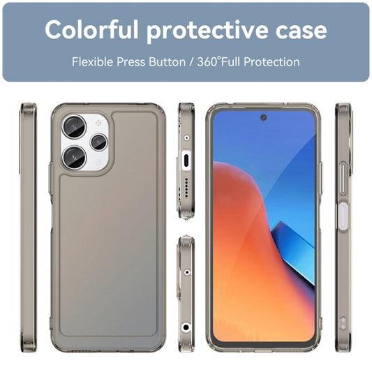 For Xiaomi Redmi 12 Candy Series TPU Phone Case(Transparent Grey) by buy2fix