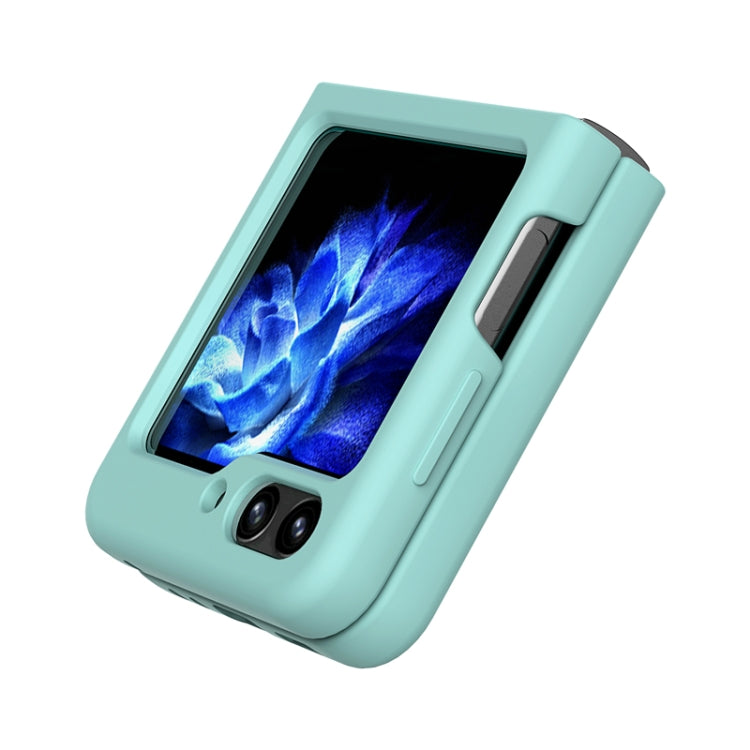 For Samsung Galaxy Z Flip5 Silicone Skin Feel Folding Phone Case(Red) by buy2fix