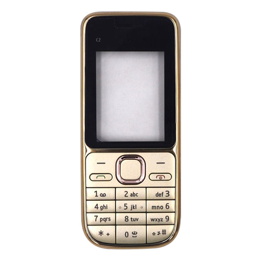 For Nokia c2-01 Full Housing Cover(Gold) by buy2fix