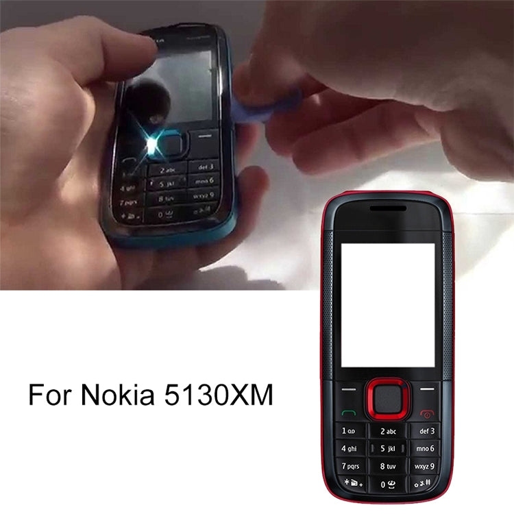 For Nokia 5130XM Full Housing Cover(Red) by buy2fix