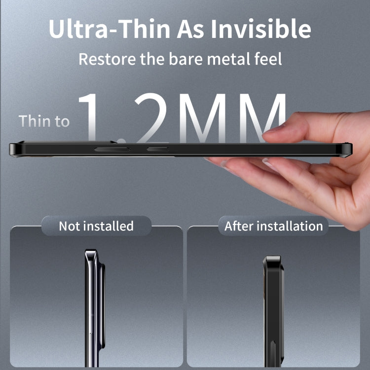 For Sony Xperia 1 V Frosted Metal MagSafe Magnetic Phone Case(Black) by buy2fix