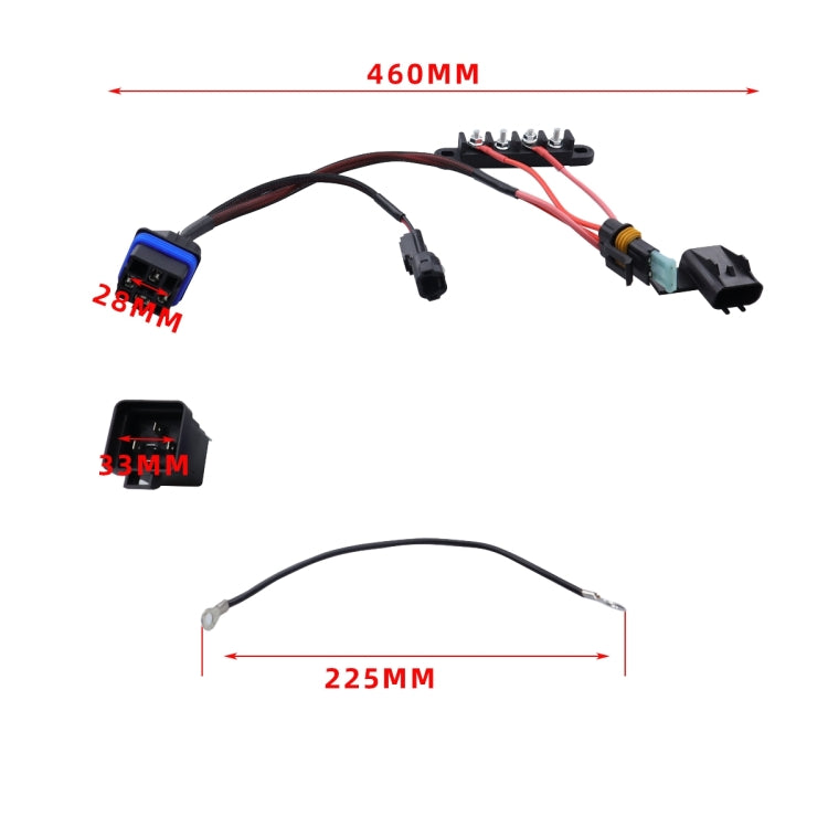 For Honda CP-4052 XTC Power Products Keyed Busbar Accessory Out 35A Wiring Harness Car Parts by buy2fix