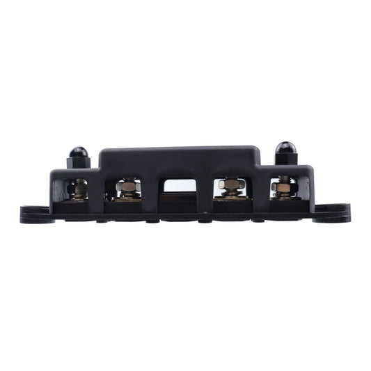 CP-4124-01 RV Yacht M8 Single Row 4-way Power Distribution Block Busbar with Cover with 300A Fuse by buy2fix