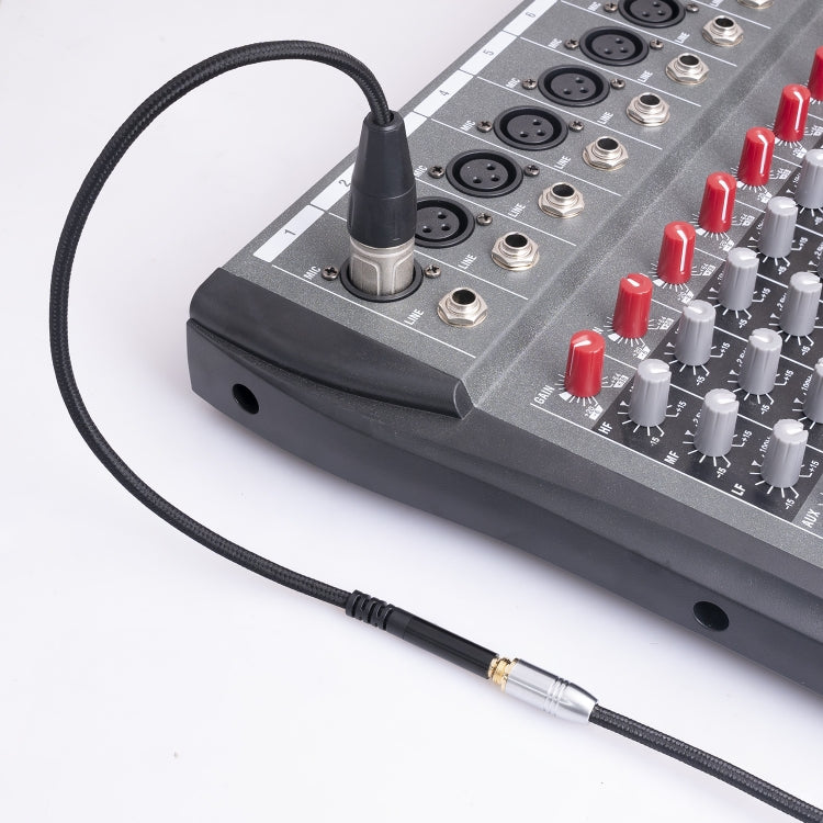 3.5mm Female to XLR 3pin Male Audio Cable, Length: 30cm by buy2fix