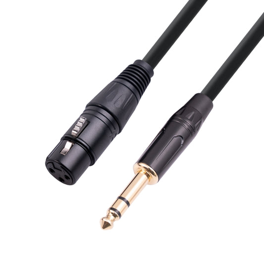 6.35mm 1/4 TRS Male to XLR 3pin Female Microphone Cable, Length:10m by buy2fix