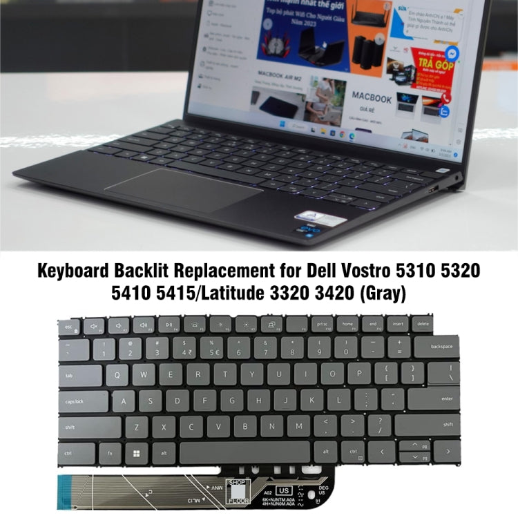 For Dell Vostro 5310 / 5320 US Version Backlight Keyboard by buy2fix
