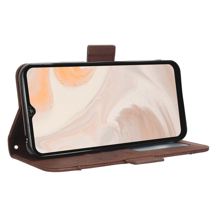 For Aiwa Phone B-2 JA3-SMP0602 Skin Feel Calf Texture Card Slots Leather Phone Case(Brown) by buy2fix