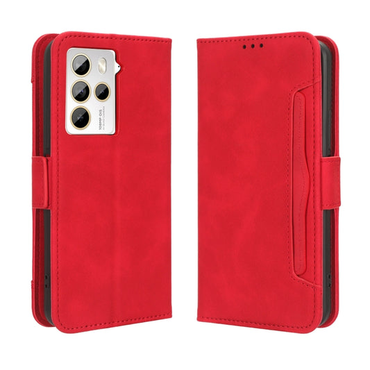 For HTC U23 / U23 Pro Skin Feel Calf Texture Card Slots Leather Phone Case(Red) by buy2fix