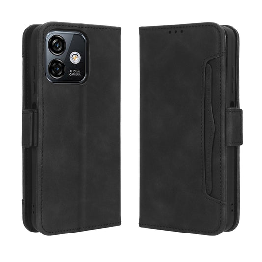 For Ulefone Note 16 Pro Skin Feel Calf Texture Card Slots Leather Phone Case(Black) by buy2fix