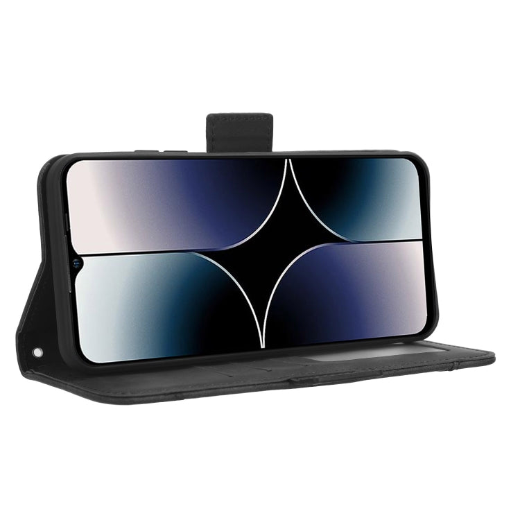 For Ulefone Note 16 Pro Skin Feel Calf Texture Card Slots Leather Phone Case(Black) by buy2fix