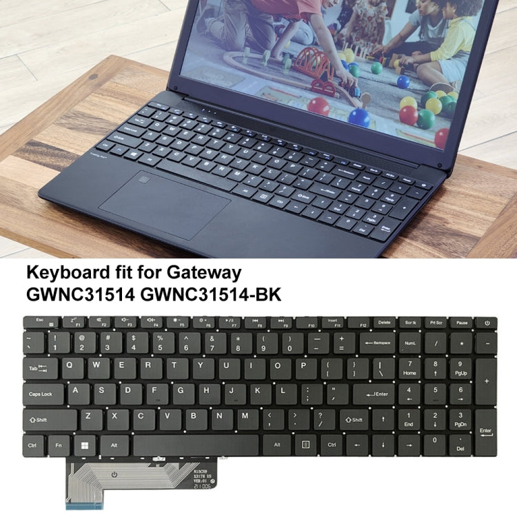 For Gateway GWNC31514 N15CS9/X317H US Version Laptop Keyboard(Dark Grey) by buy2fix