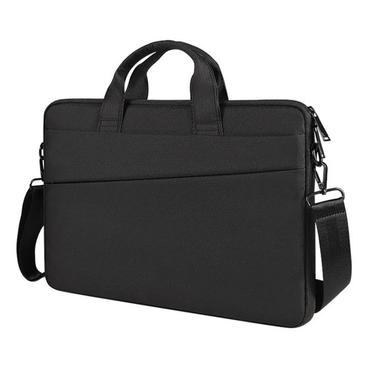 For 15.6 inch ST01S Waterproof Oxford Laptop Diagonal Shoulder Handbag(Black) by buy2fix