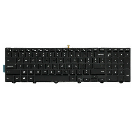 Backlight Laptop Keyboard For Dell 15-9550 / 15-3000 / 15-5542(White Word) by buy2fix