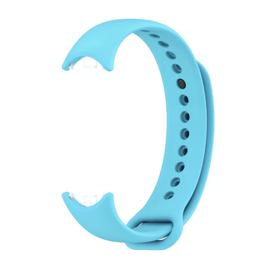 For Xiaomi Smart Band 10 / 9 / 8 Mijobs Solid Color Silicone Watch Band(Sky Blue) by buy2fix