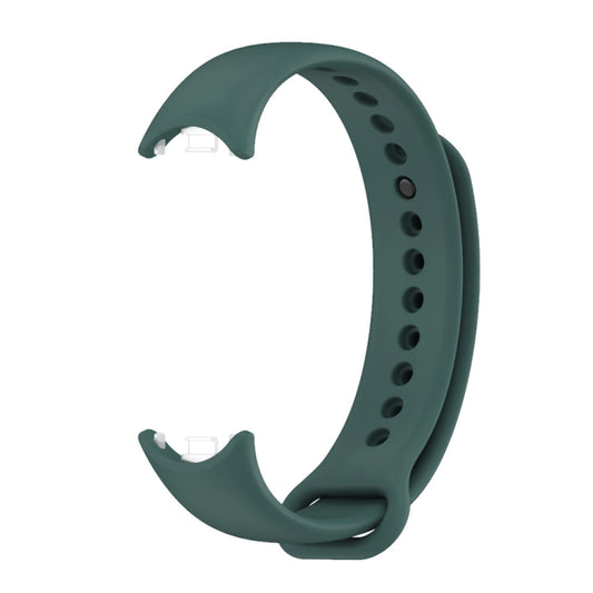 For Xiaomi Smart Band 10 / 9 / 8 Mijobs Solid Color Silicone Watch Band(Crow Blue) by buy2fix