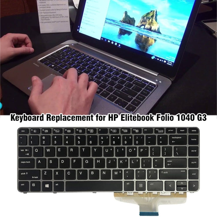For HP Elitebook Folio 1040 G3 US Version Laptop Backlight Keyboard by buy2fix