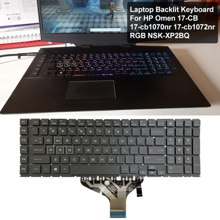 For HP Omen 17-CB US Version Laptop Backlight Keyboard by buy2fix