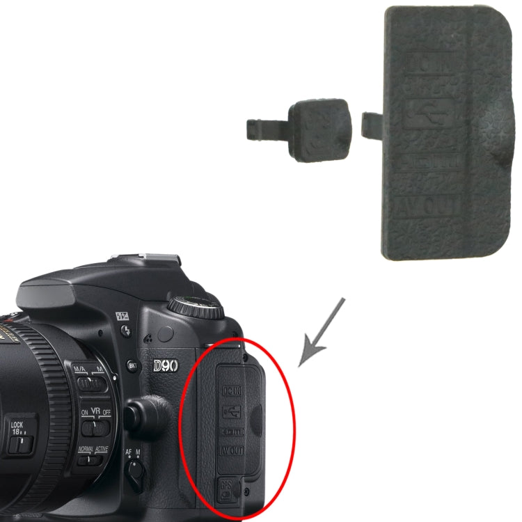 For Nikon D90 OEM USB Cover Cap by buy2fix