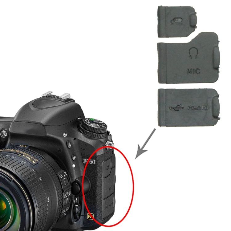 For Nikon D750 OEM USB Cover Cap by buy2fix