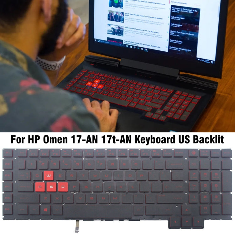 For HP Omen 17-AN / 17T-AN US Version Laptop Backlight Keyboard by buy2fix
