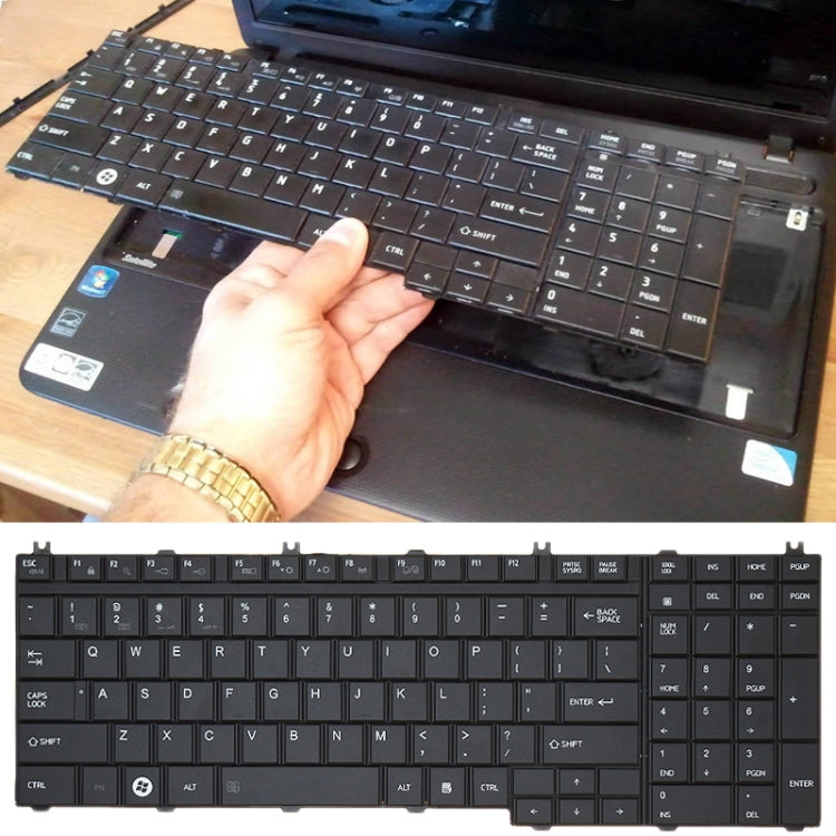 For TOSHIBA L650 / C650 Laptop Keyboard by buy2fix