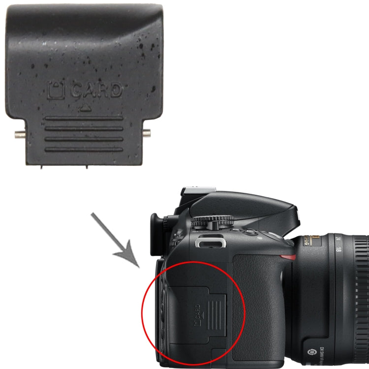 For Nikon D5100 SD Card Slot Compartment Cover by buy2fix