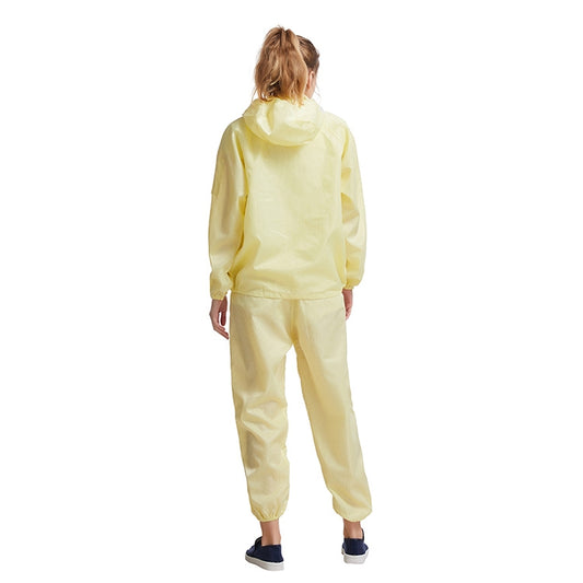 Striped Anti-static Split Hood Dust-proof Work Suit, Size:M(Yellow) by buy2fix