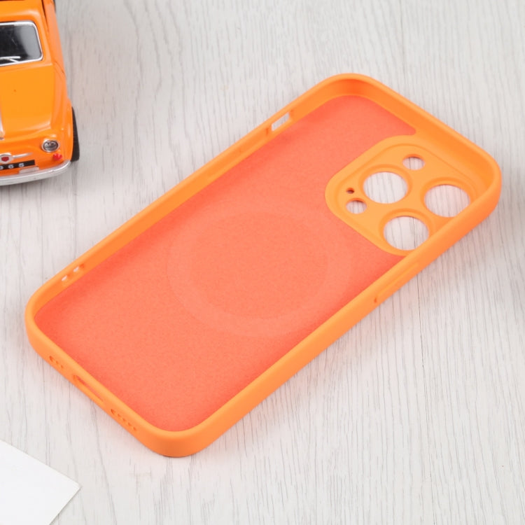 For iPhone 15 Pro Liquid Silicone Magsafe Phone Case(Orange) by buy2fix