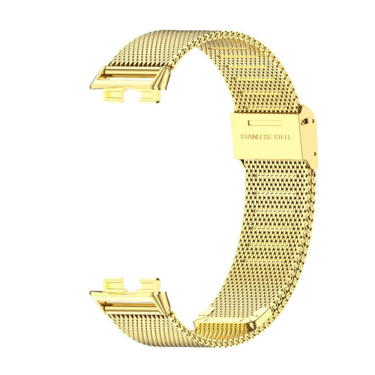 For Huawei Band 8 / 9 / 10 Mijobs Milan Buckle Stainless Steel Watch Band(Gold) by MIJOBS