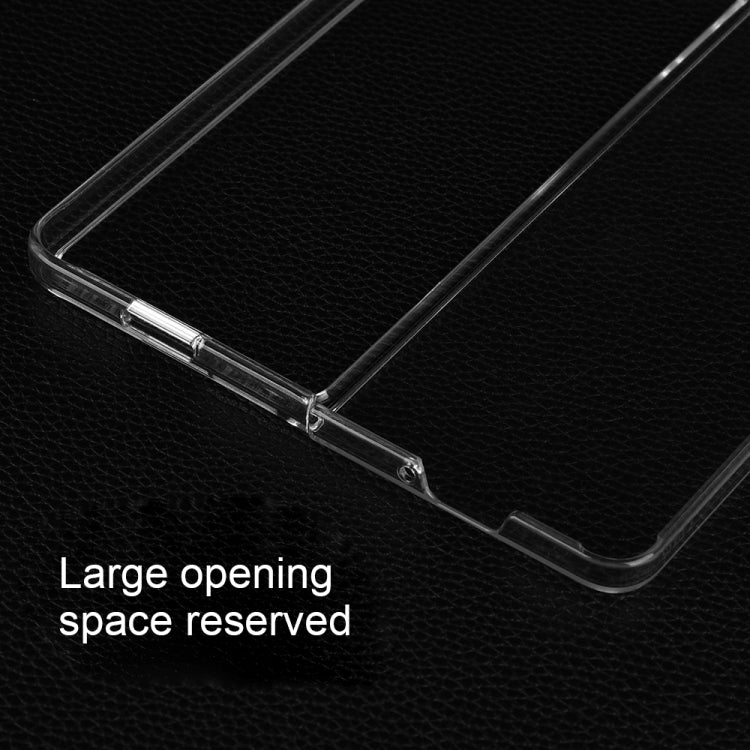 For Samsung Galaxy Z Fold5 Transparent PC Shockproof Phone Case by buy2fix