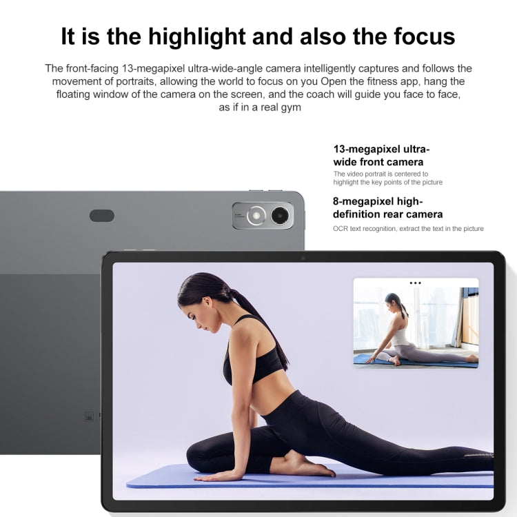 Lenovo Pad Pro 12.7 inch WiFi Tablet, 8GB+128GB, Android 13, Qualcomm Snapdragon 870 Octa Core, Support Face Identification(Dark Grey) by Lenovo