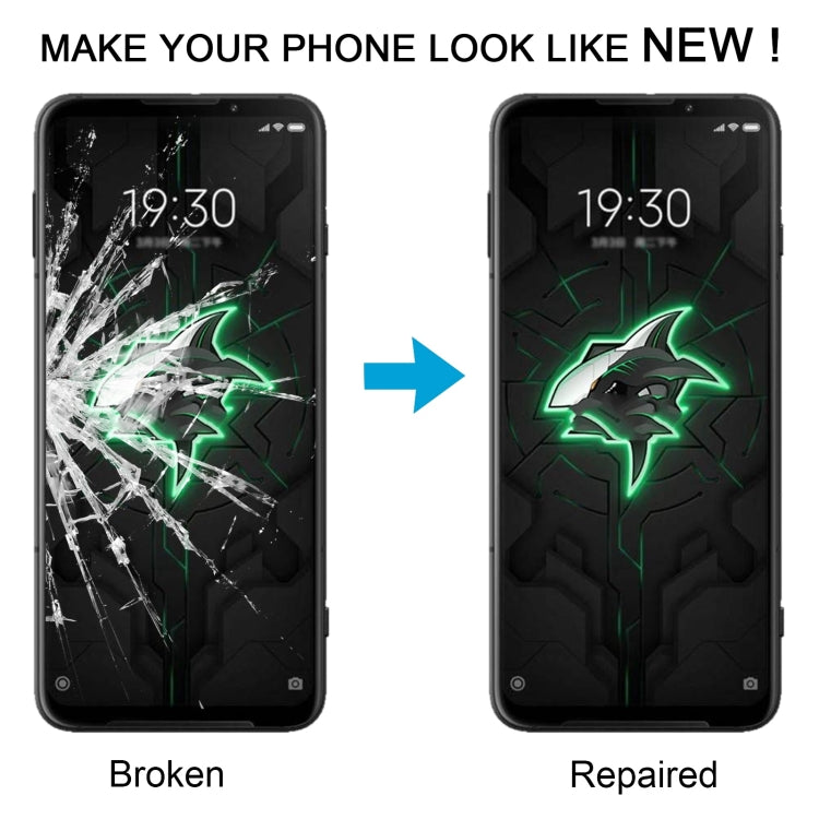 For Xiaomi Black Shark 3 Front Screen Outer Glass Lens with OCA Optically Clear Adhesive by buy2fix