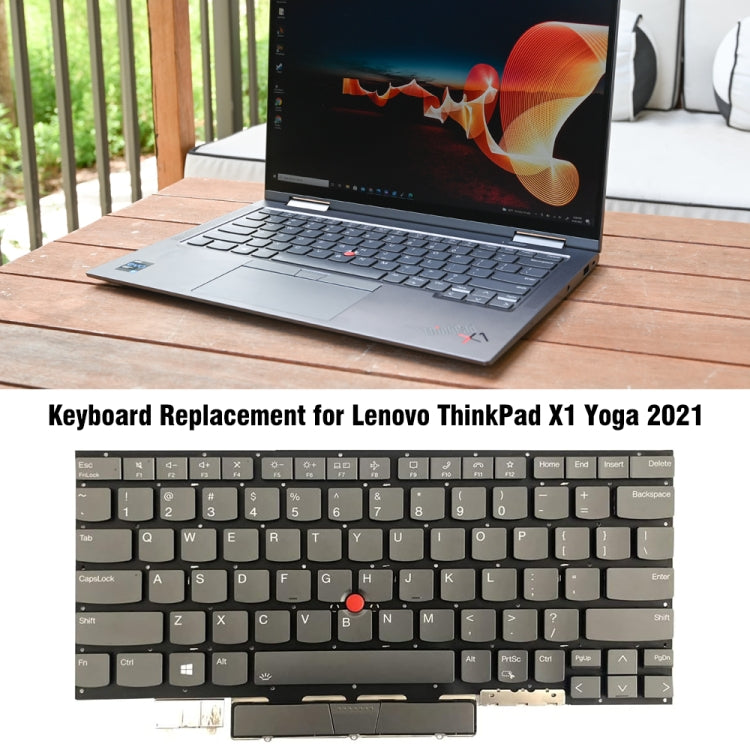 For Lenovo ThinkPad X1 Yoga 2021 Backlight Laptop Keyboard by buy2fix