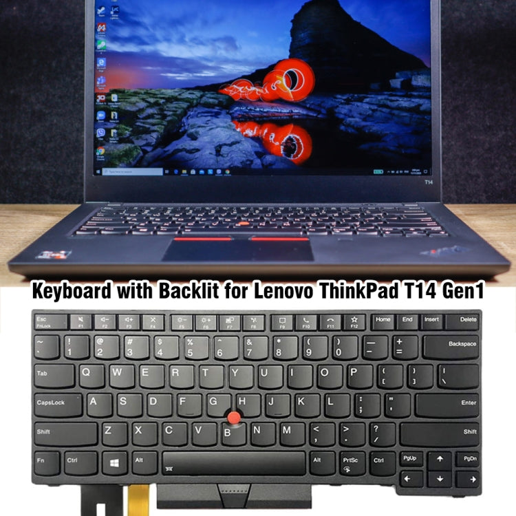 For Lenovo ThinkPad T14 Gen1 20S0 20S1 US Version Backlight Laptop Keyboard by buy2fix