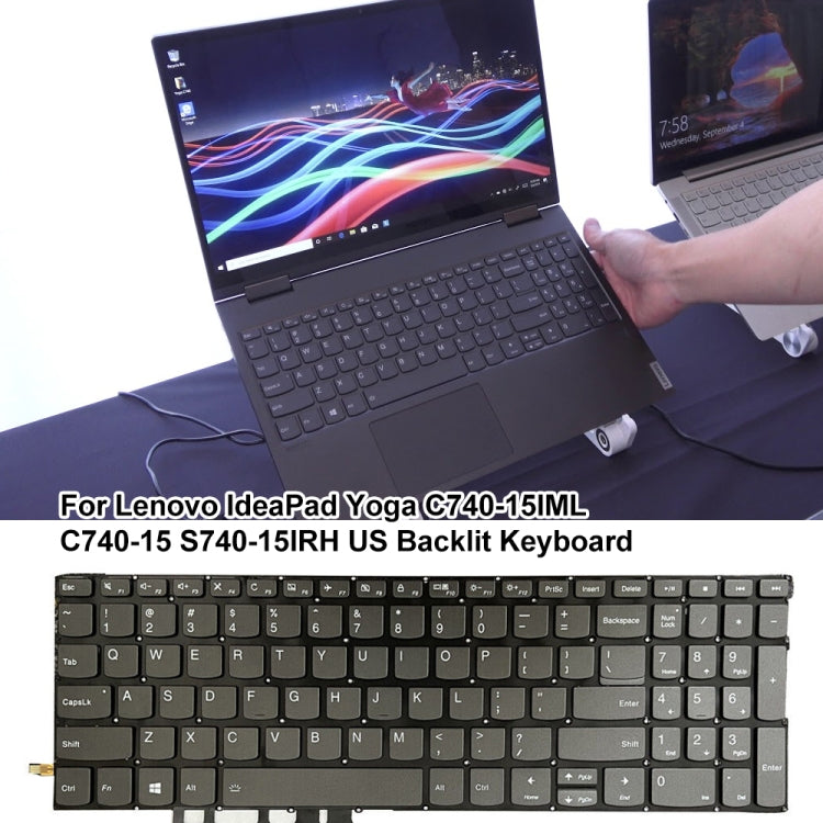 For Lenovo Yoga C740-15IML / C740-15 US Version Backlight Laptop Keyboard by buy2fix