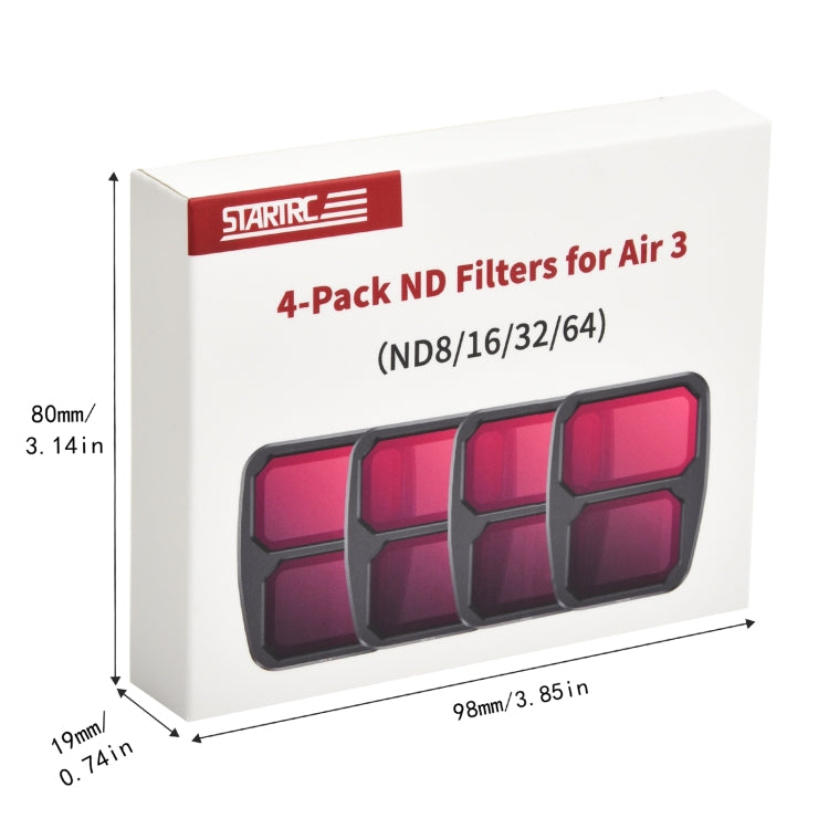 For DJI Air 3 STARTRC Drone Lens Filter, Lens:4 in 1 ND8/16/32/64 by STARTRC