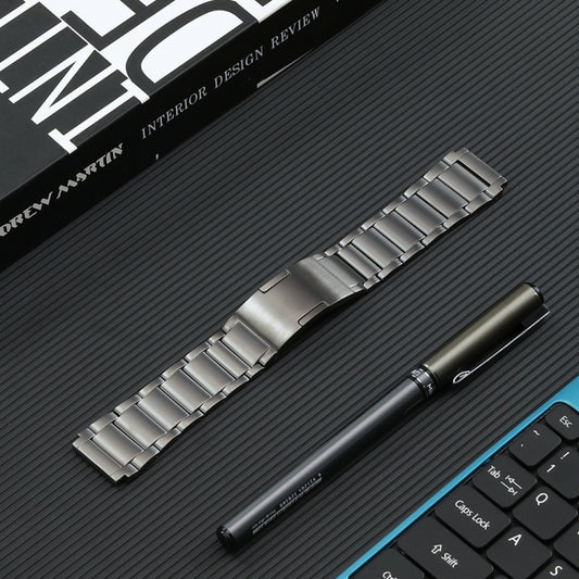 For Huawei Watch 4 Pro/GT3/GT2 Porsche Ver 22mm Three Strains HW Buckle Titanium Steel Watch Band(Grey) by buy2fix